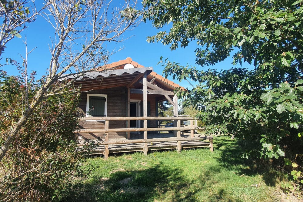 Chalet premium plus au camping en Lozère