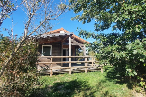 Chalet premium plus au camping en Lozère