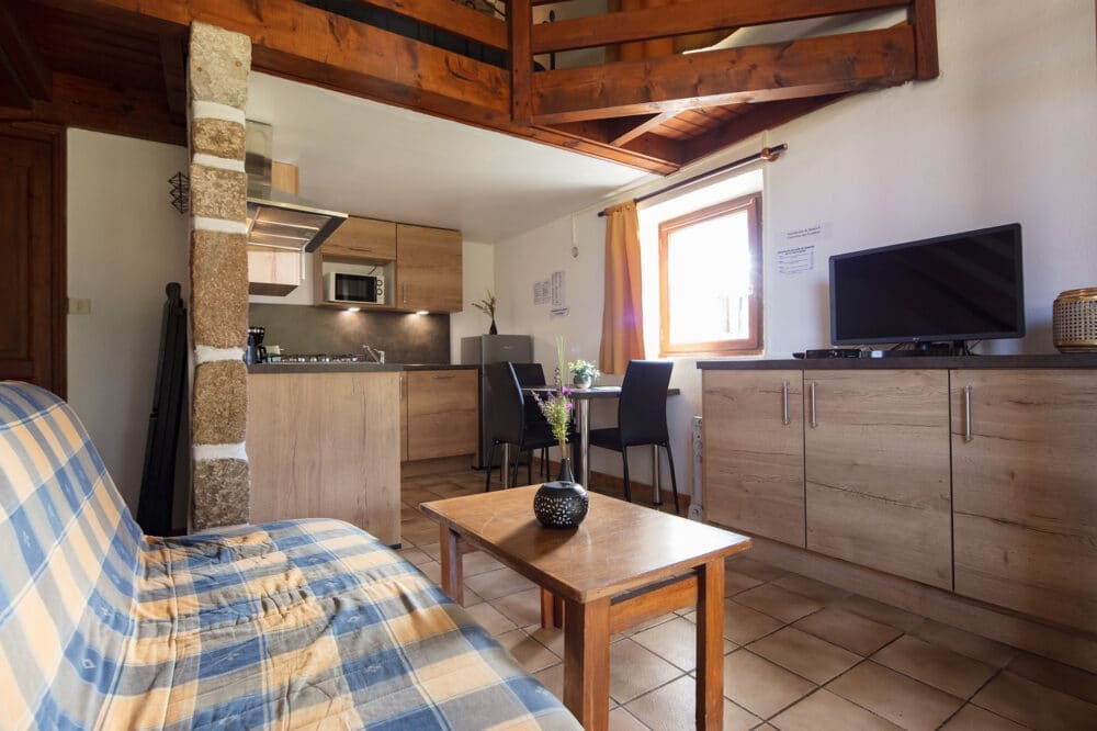 Vacances en studio pour 3 personnes à proximité du lac de Naussac