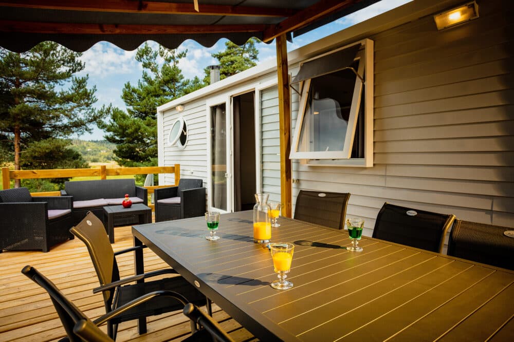 Mobil-home grand confort 3 chambres à Langogne en Lozère