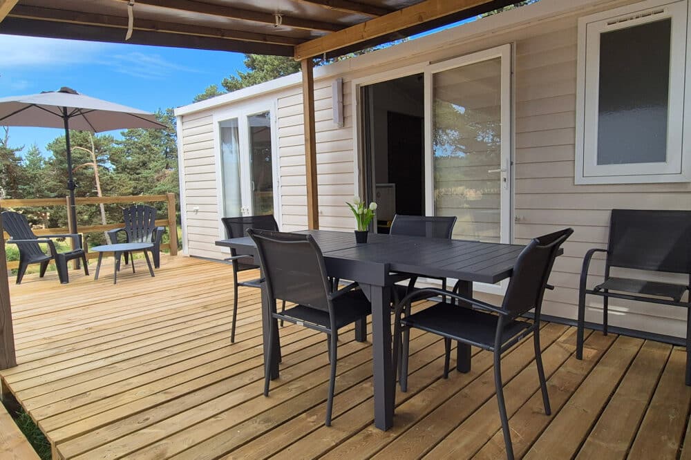 Mobil-home avec prix garanti en camping 3 étoiles en Lozère