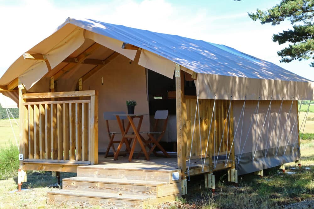 Tente Cosy lodge en camping 3 étoiles en Lozère